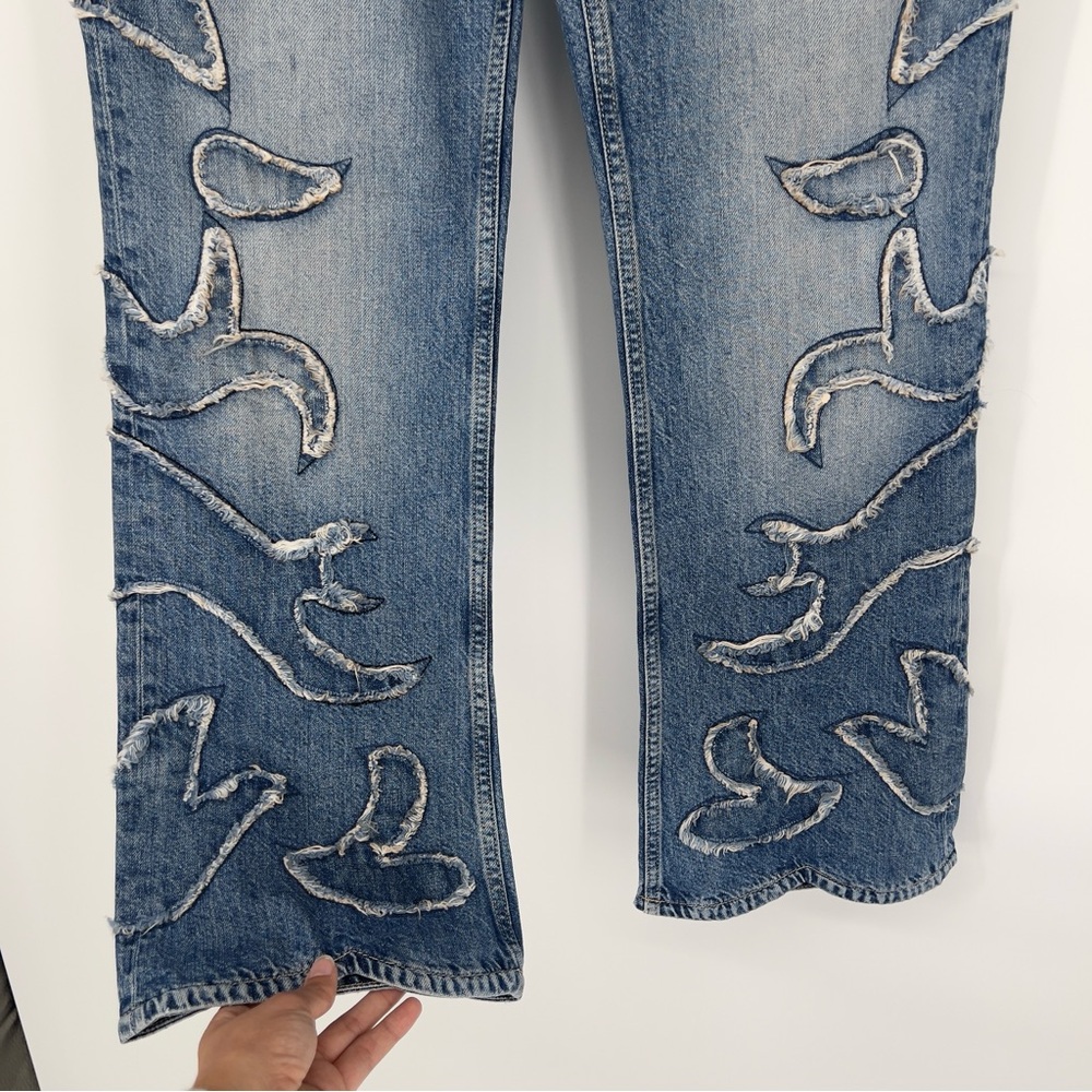 We The Free Patchwork Western Embroidered Bell Bo… - image 2